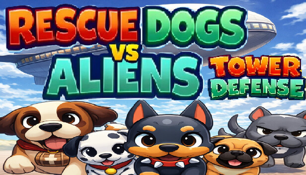 Rescue Dogs vs Aliens Tower Defense