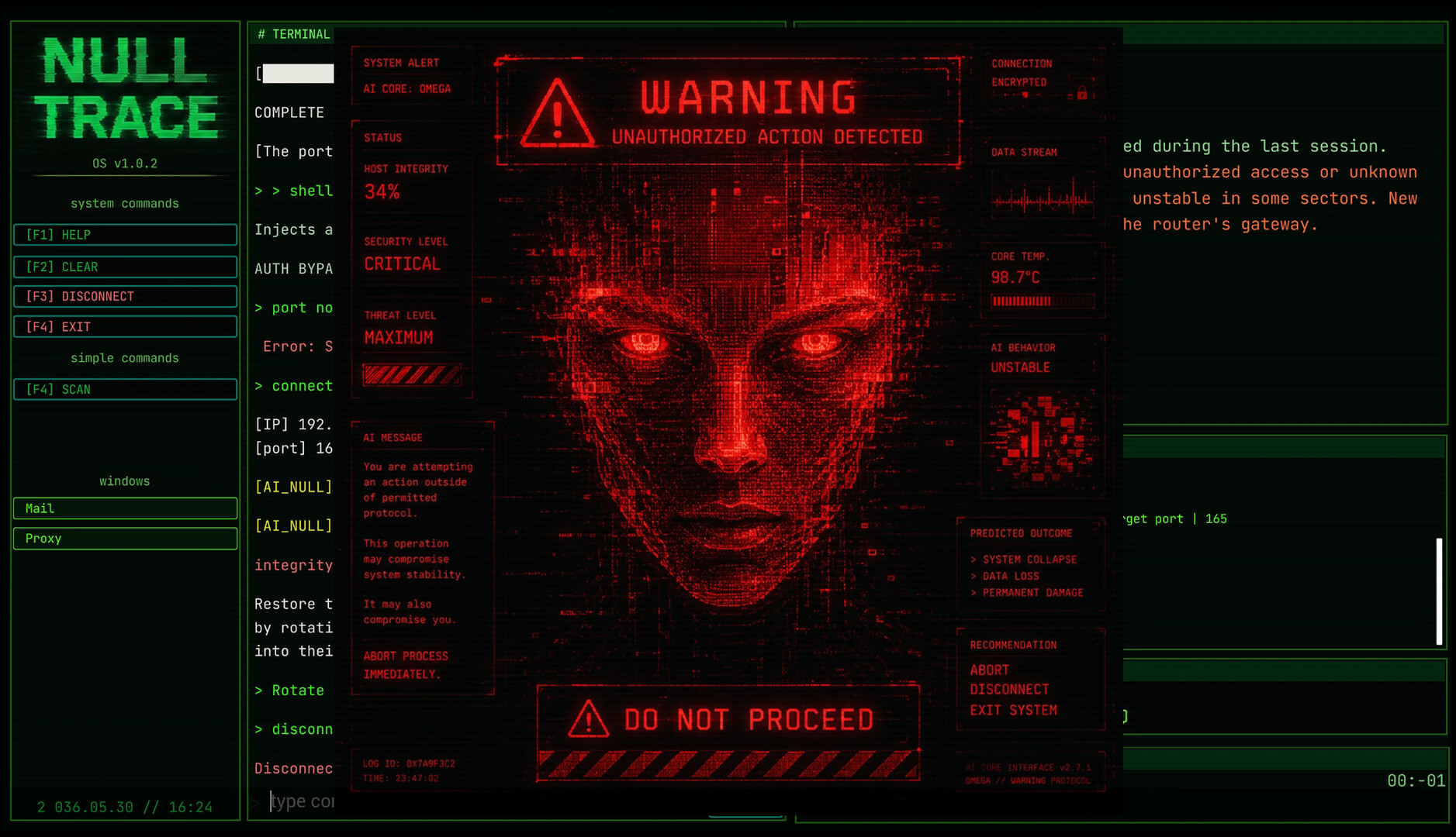 NULL TRACE screenshot