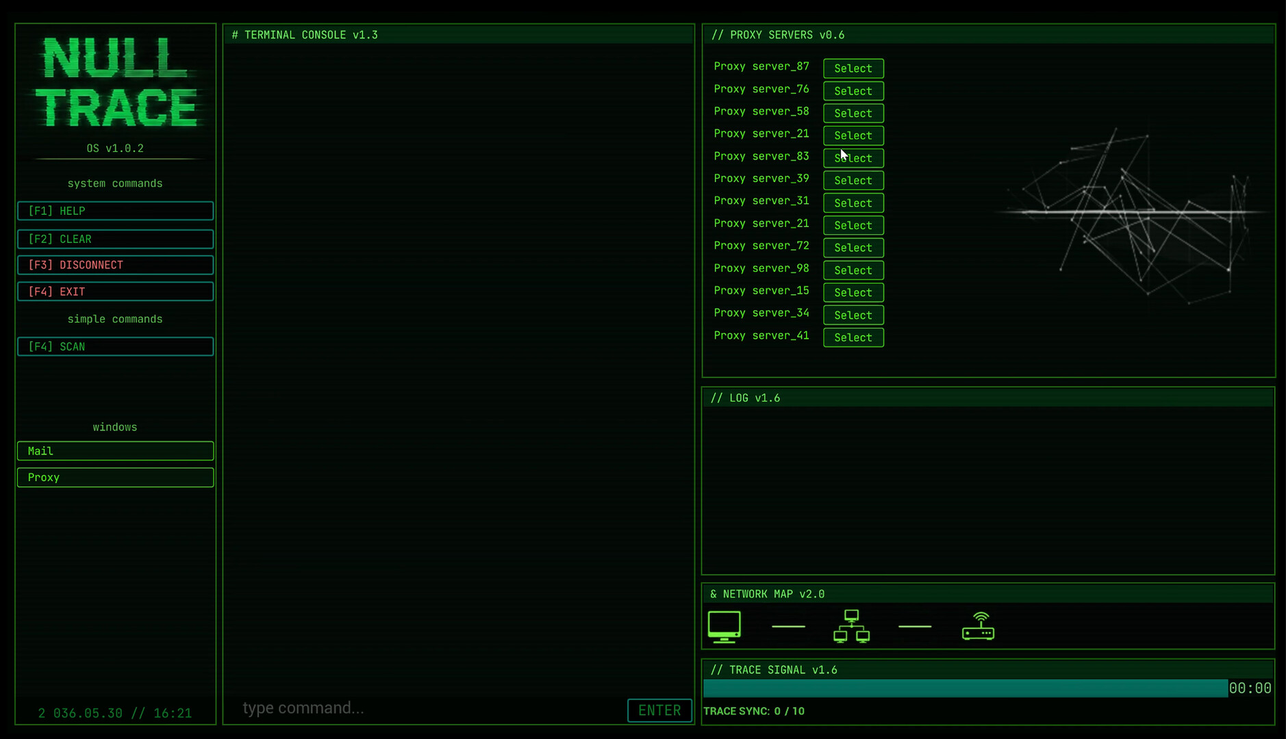 NULL TRACE screenshot