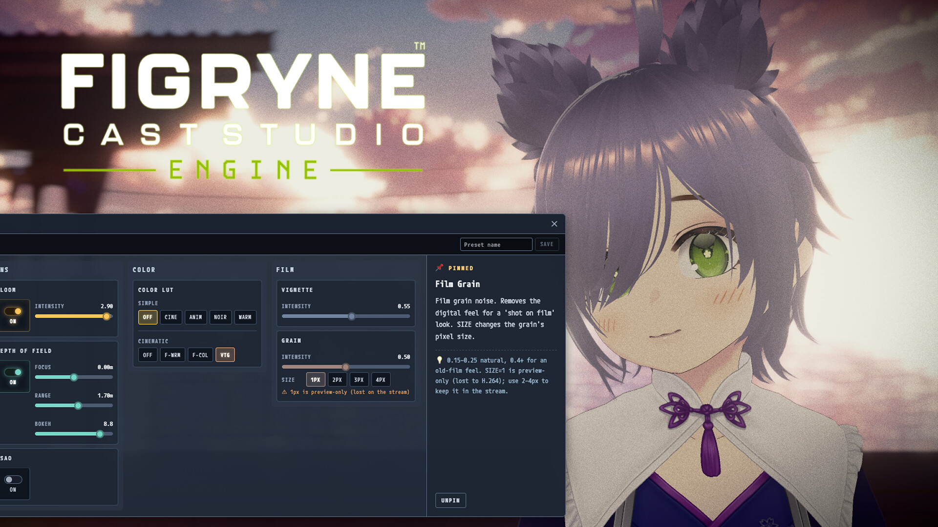Figryne Cast Studio Engine - Cinematic LUT Pack screenshot 1