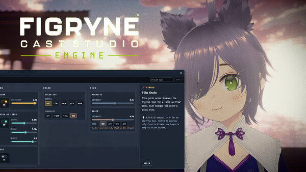 Figryne Cast Studio Engine - Cinematic LUT Pack screenshot 1