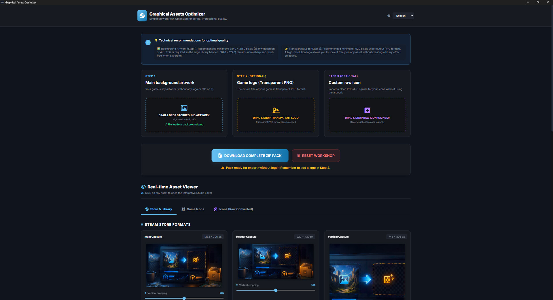 Graphical Assets Optimizer screenshot 4