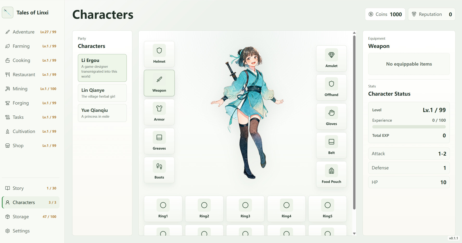 Tales of Linxi: Idle Wuxia Village screenshot 4