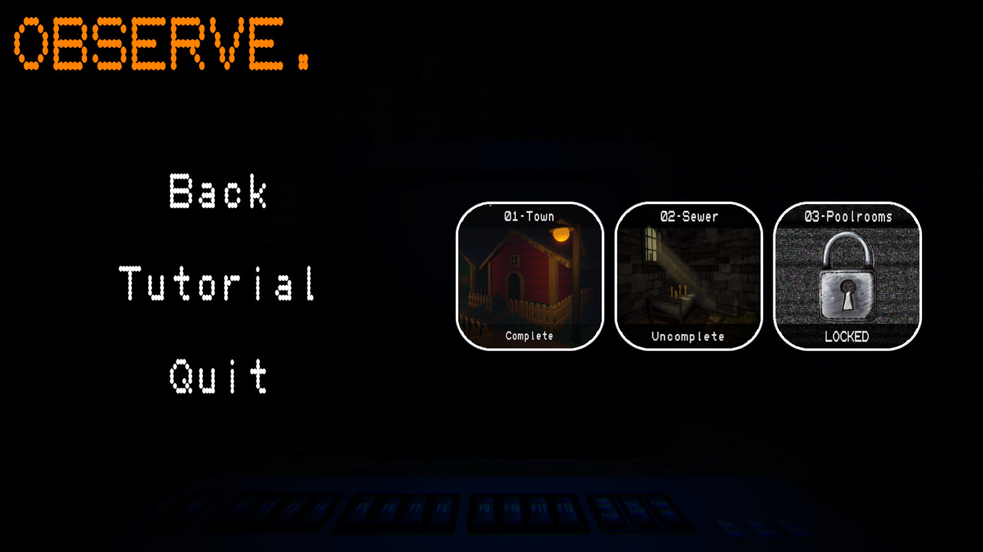 Observe. screenshot 2