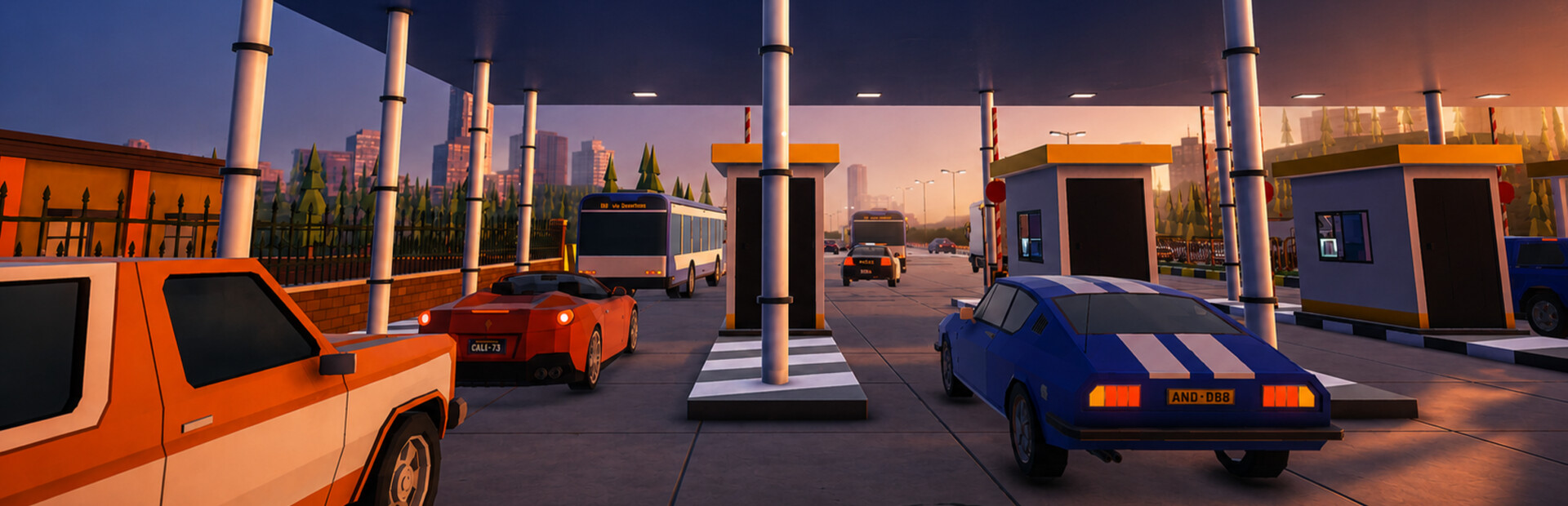 Toll Plaza Simulator
