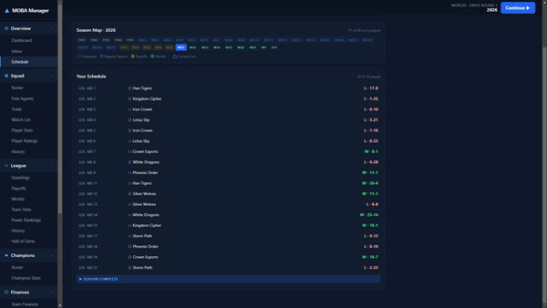 Скриншот 5 из игры MOBA Manager