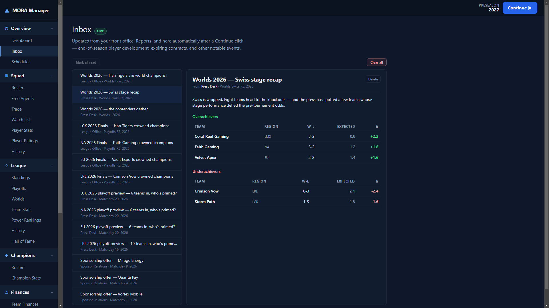 MOBA Manager screenshot 4