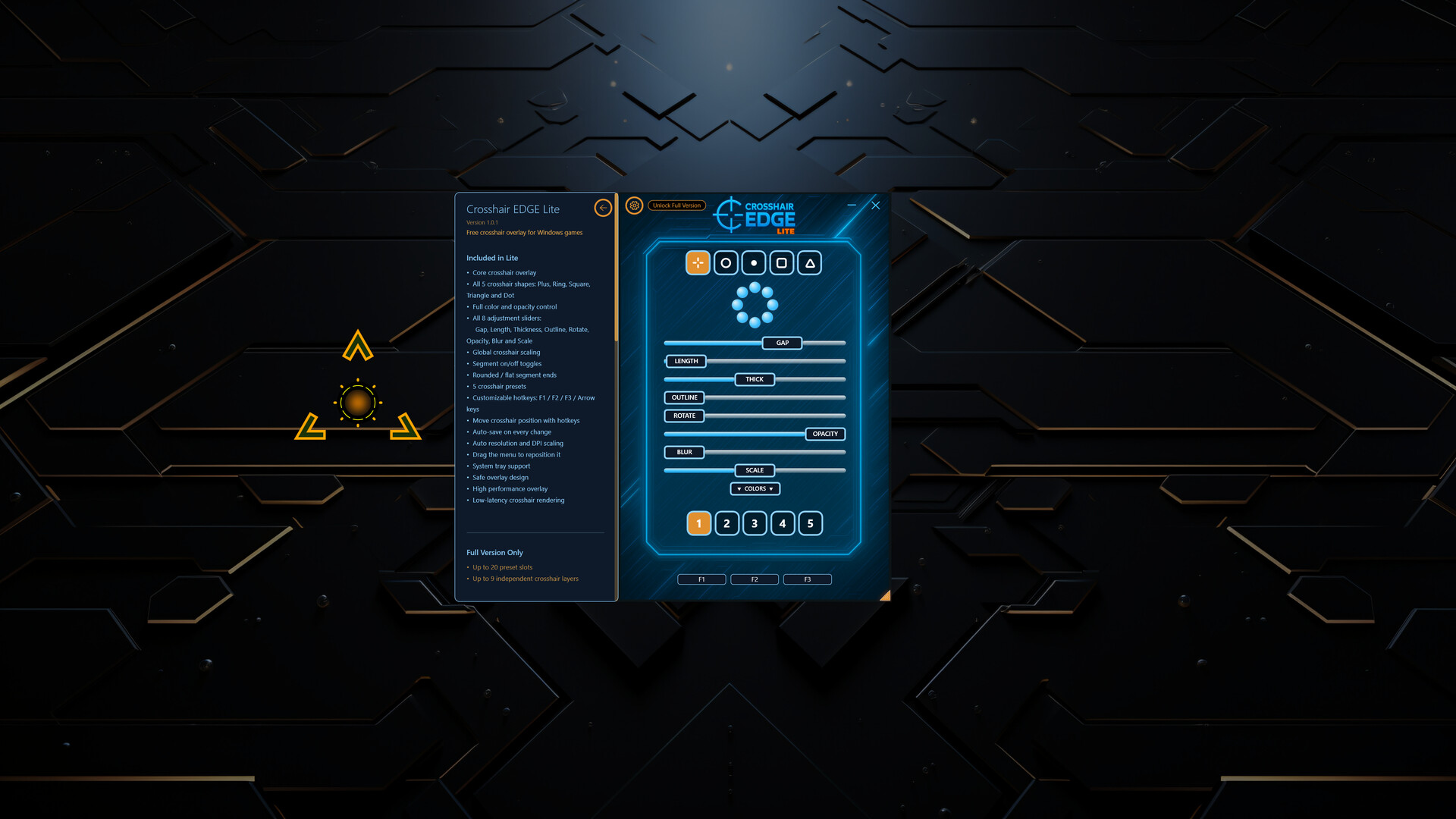 Crosshair EDGE Lite screenshot 1