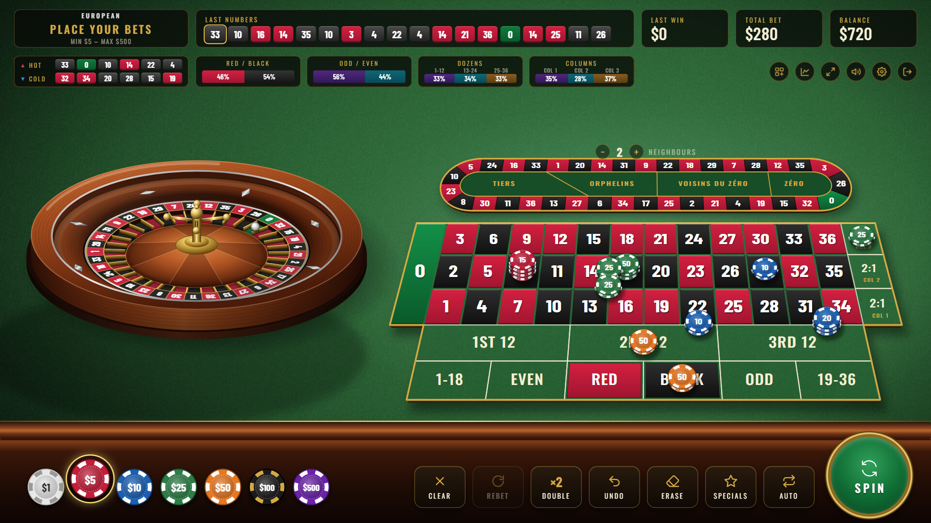 Roulette Salon - The Ultimate Casino Roulette Simulatorのスクリーンショット 1