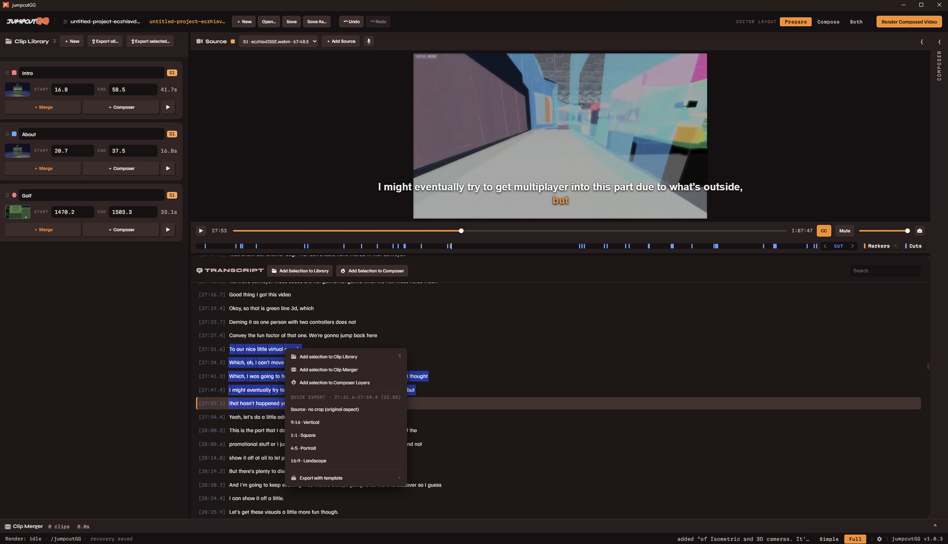 jumpcutGG screenshot 3