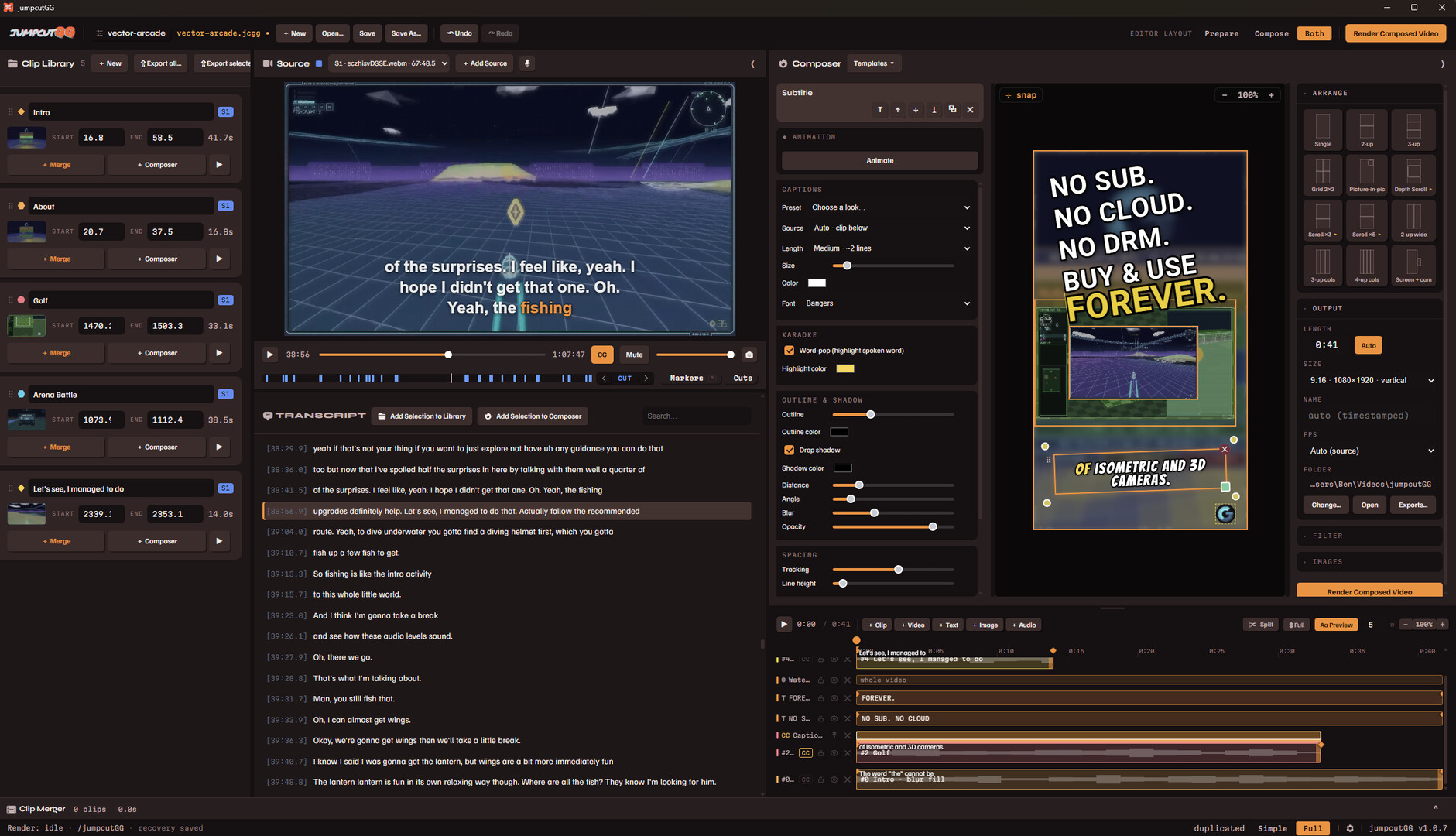 jumpcutGG screenshot 1