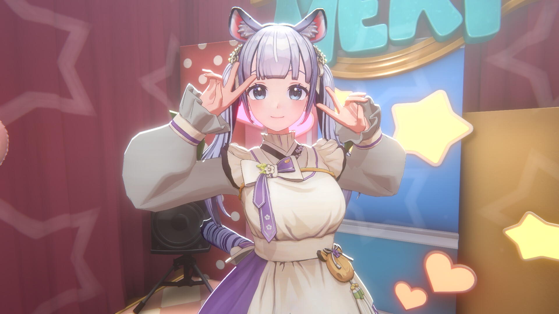 Maid Cafe Simulator: Spring Sunshine Garden (Omu)のスクリーンショット 1