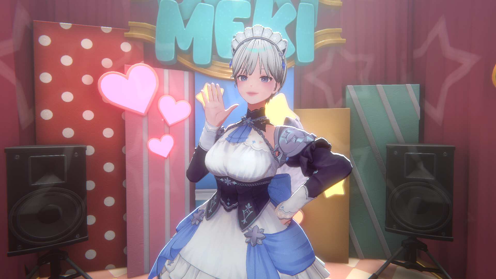Maid Cafe Simulator: Frosty Dress (Yuki)のスクリーンショット 1