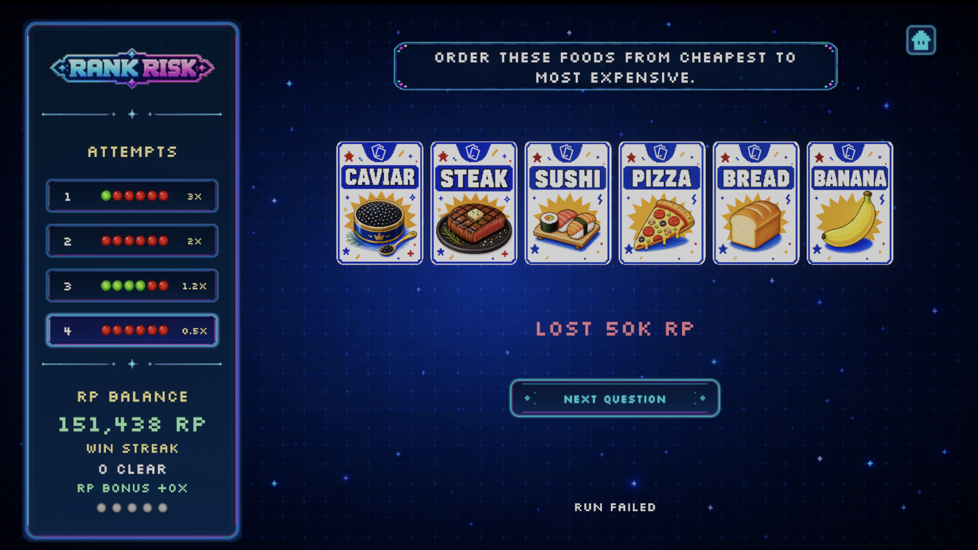 Rank Risk: Guess the Order screenshot 6