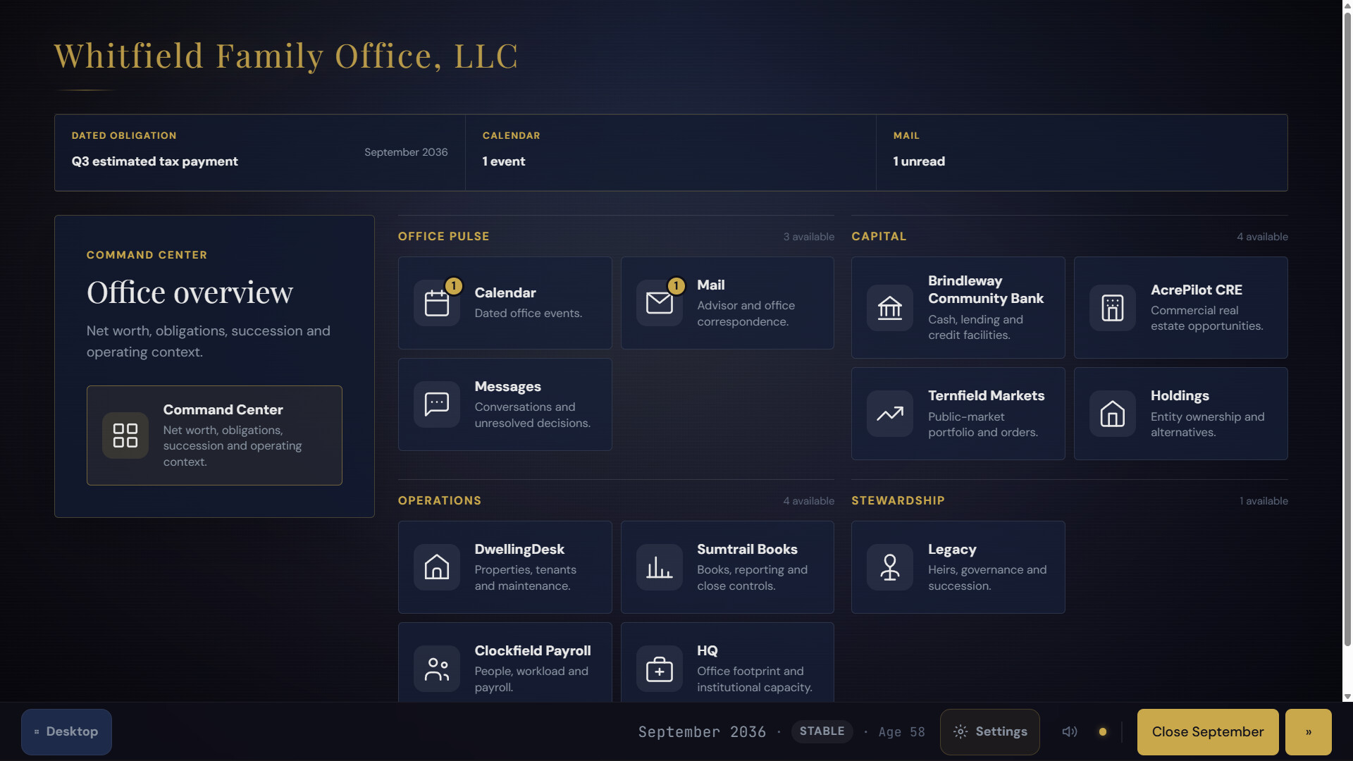 Family Office Simulator screenshot #3