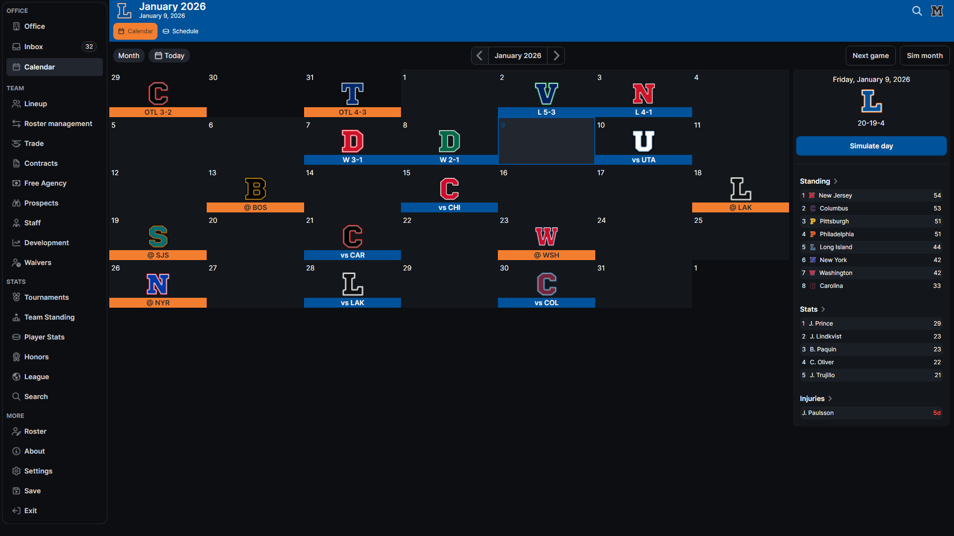 Hockey Legacy Manager 27 screenshot