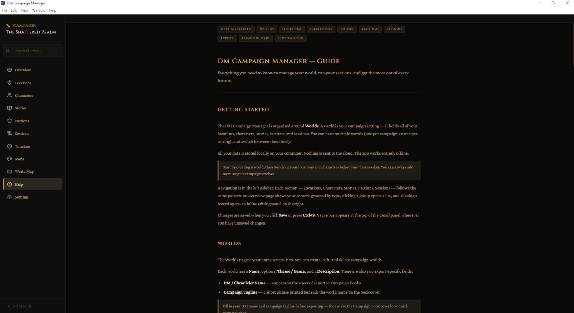 DM Campaign Manager screenshot 8