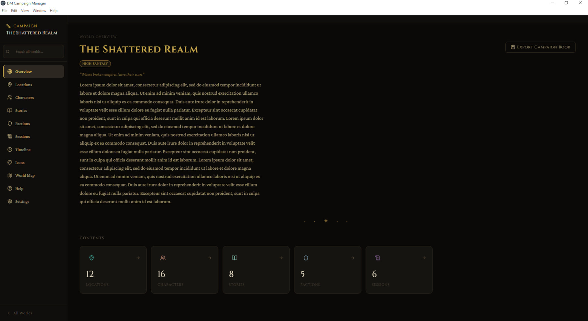 DM Campaign Manager screenshot 9