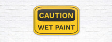 CAUTION WET PAINT Banner