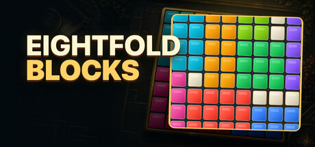 Eightfold Blocks(カジュアル・パズル、開発: Cryst Art Studios、2026年発売)のヘッダー画像
