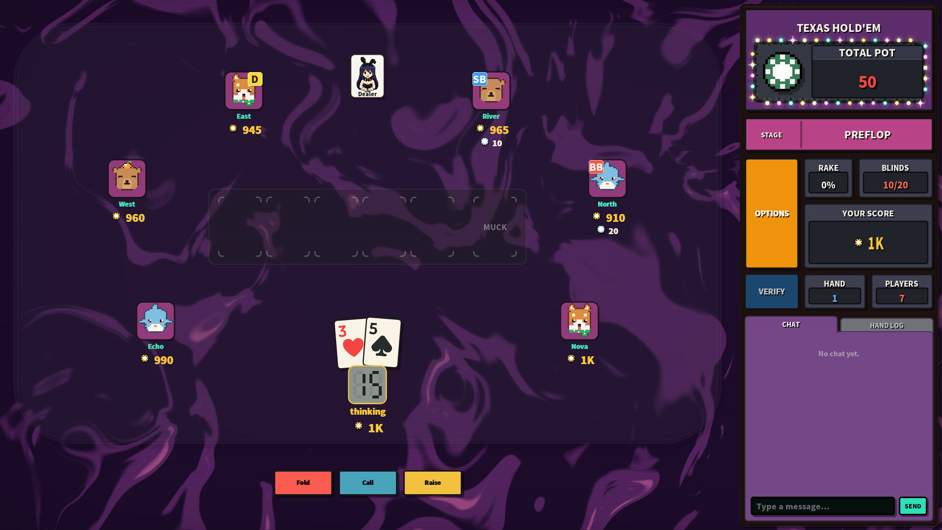 Pixel Texas Hold'em screenshot 3
