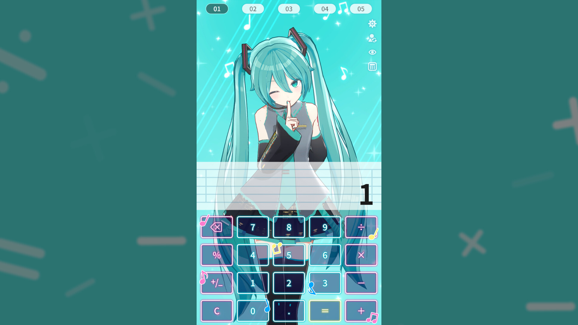 Calculator - Desktop Mate Widgets Hatsune Miku DLC Featured Screenshot #1
