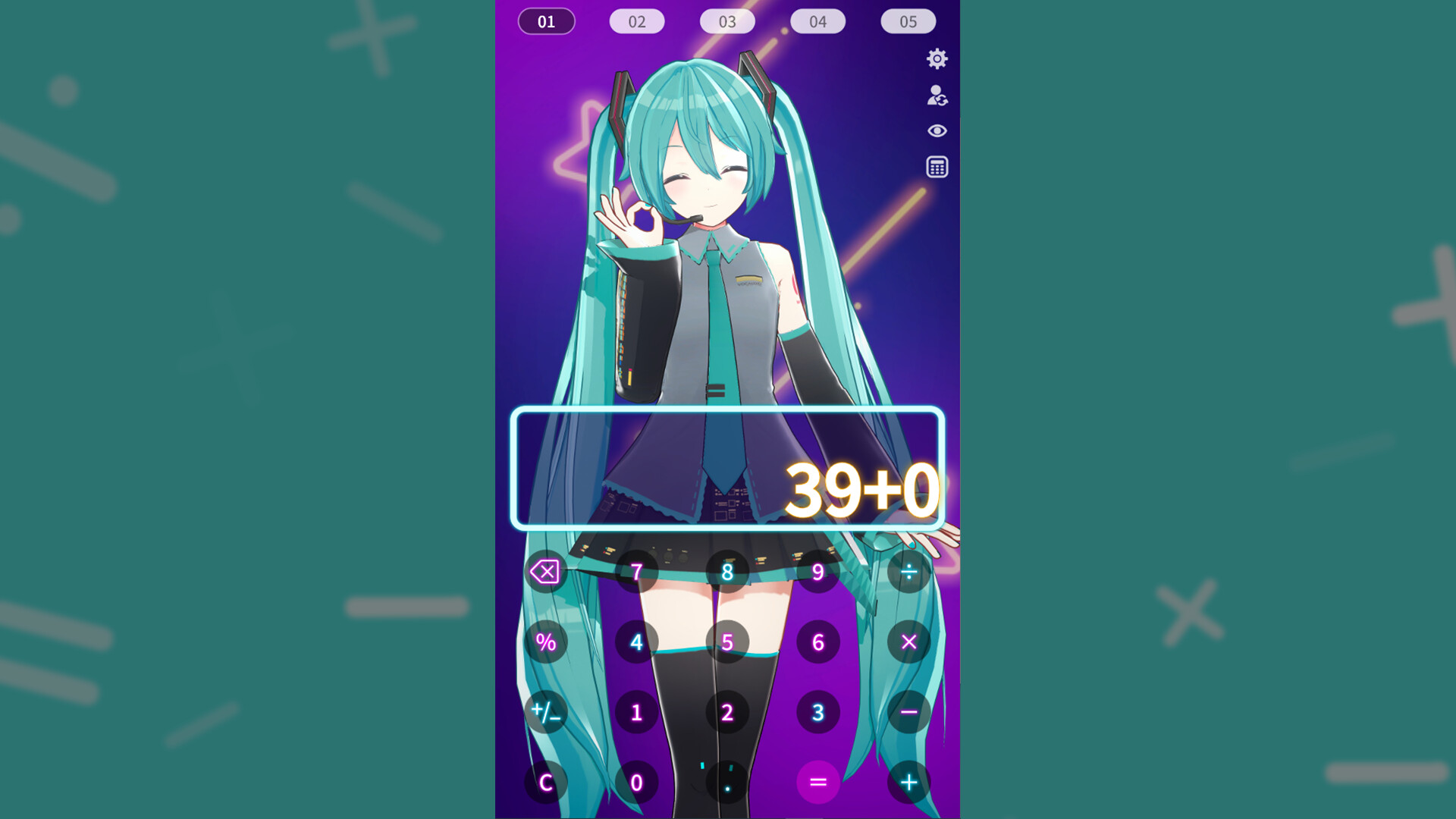 Calculator - Desktop Mate Widgets Hatsune Miku DLC screenshot 5