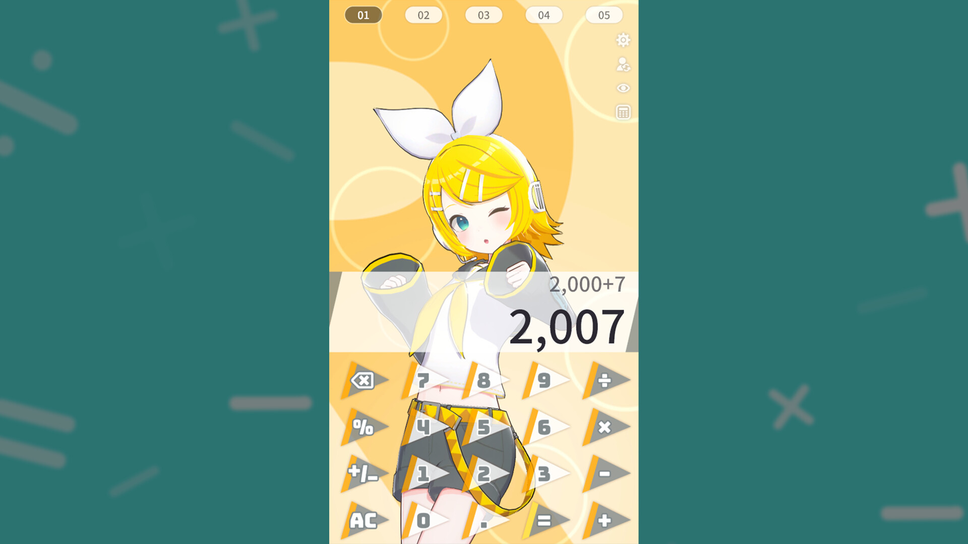 Calculator - Desktop Mate Widgets Kagamine Rin DLC screenshot 4