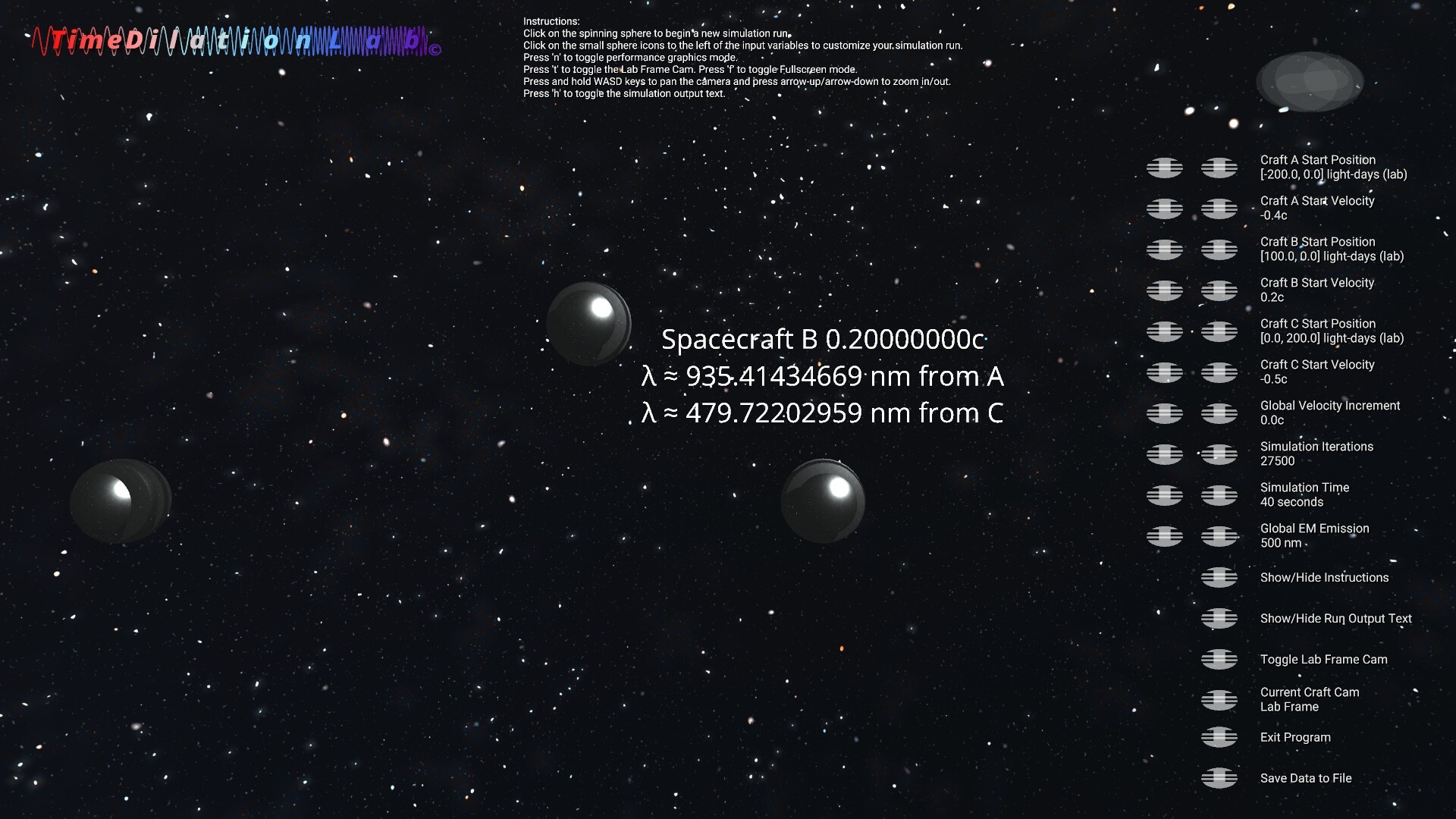 Time Dilation Lab screenshot 2