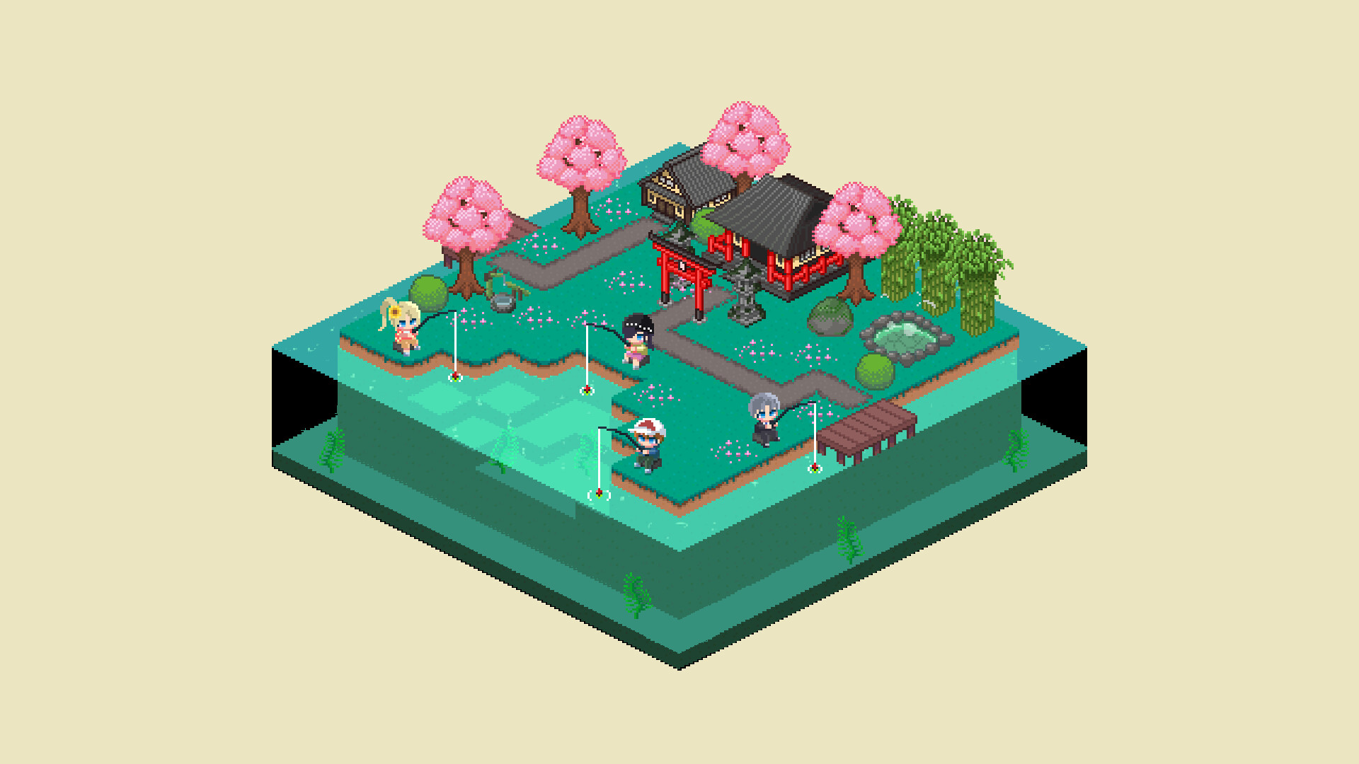Desktop Fishing Garden screenshot #4