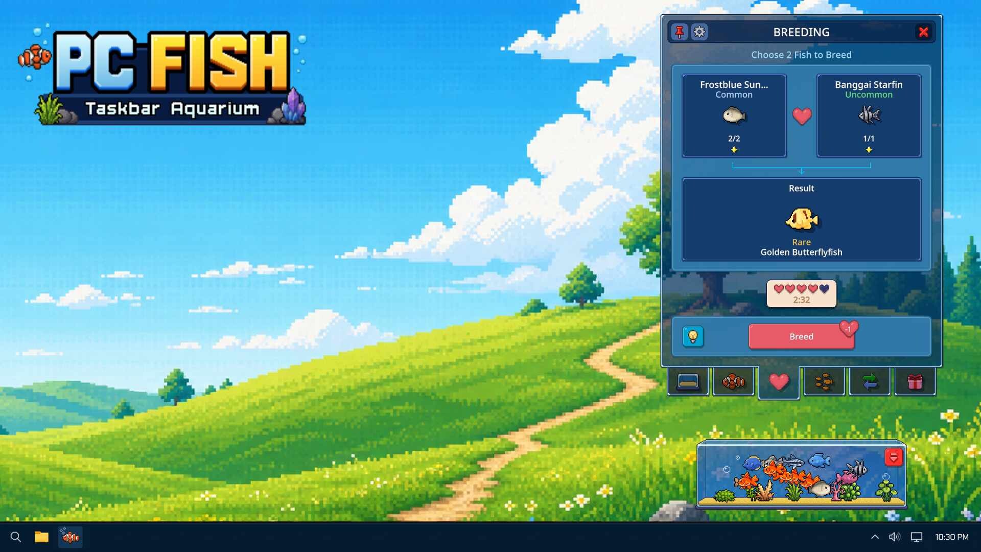 PC FISH: Taskbar Aquarium screenshot