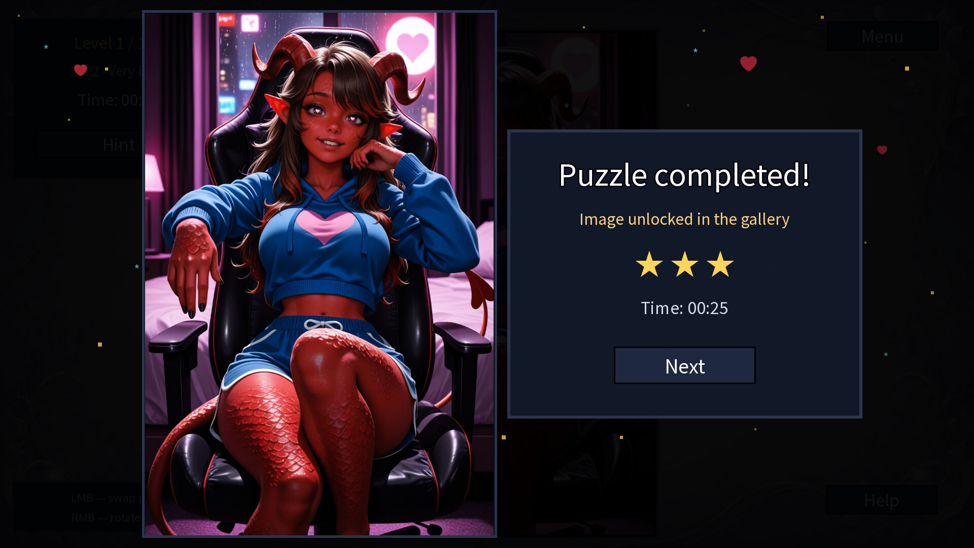 Hentai Succubus Puzzle screenshot 11