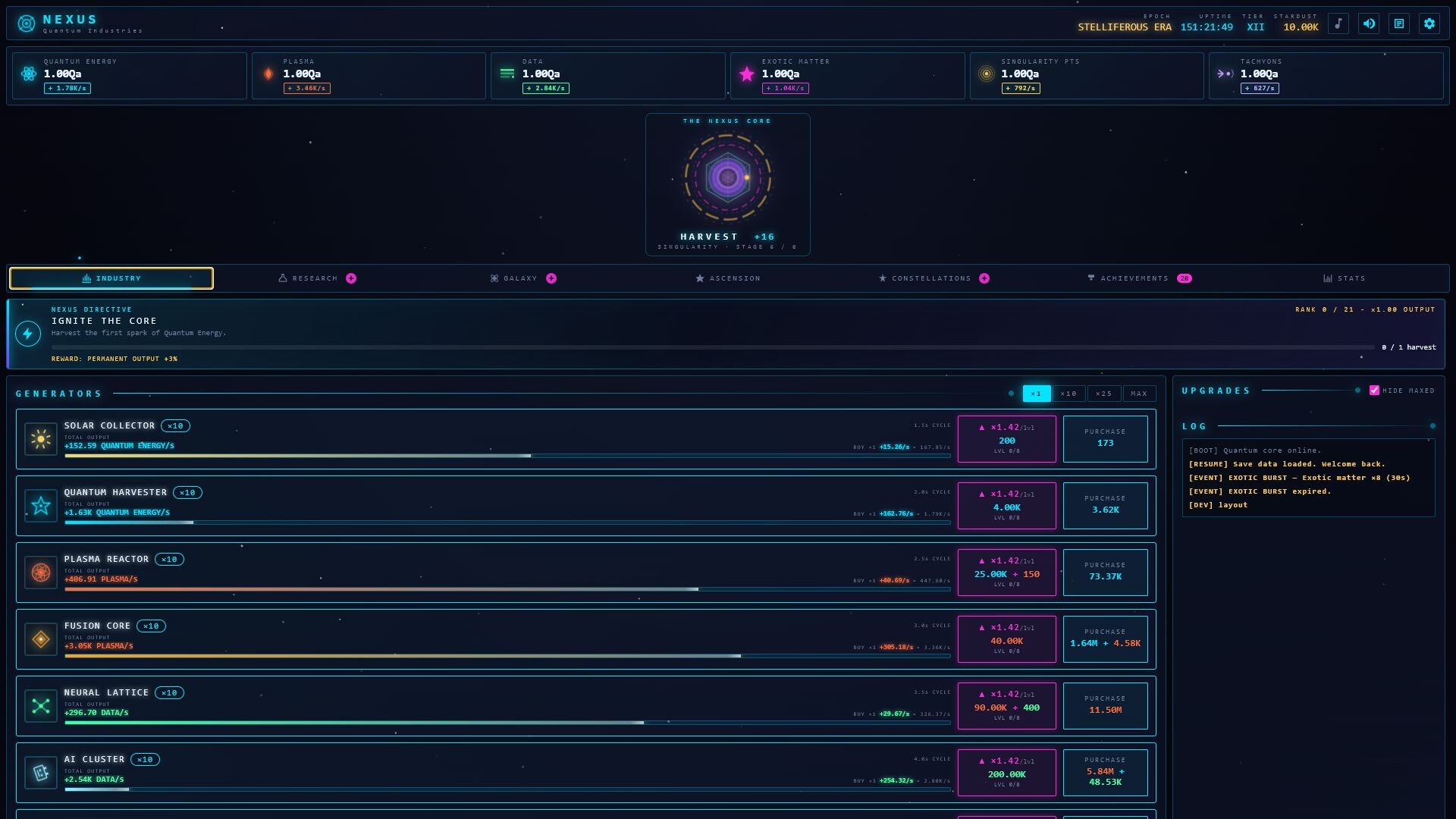 Nexus: Quantum Industries screenshot 1