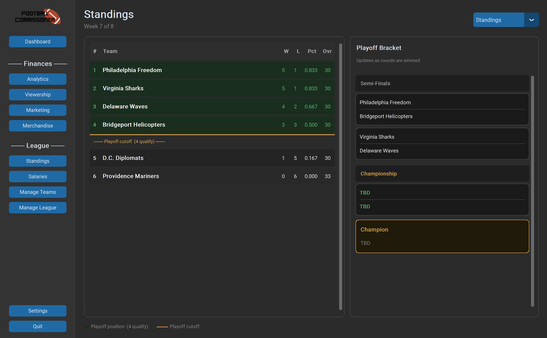 Football Commissioner screenshot