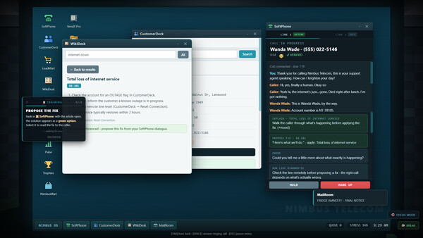 On Hold - Call Center Simulator screenshot 2
