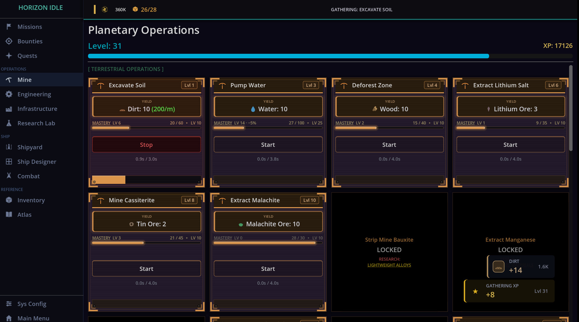 Horizon Idle screenshot 1