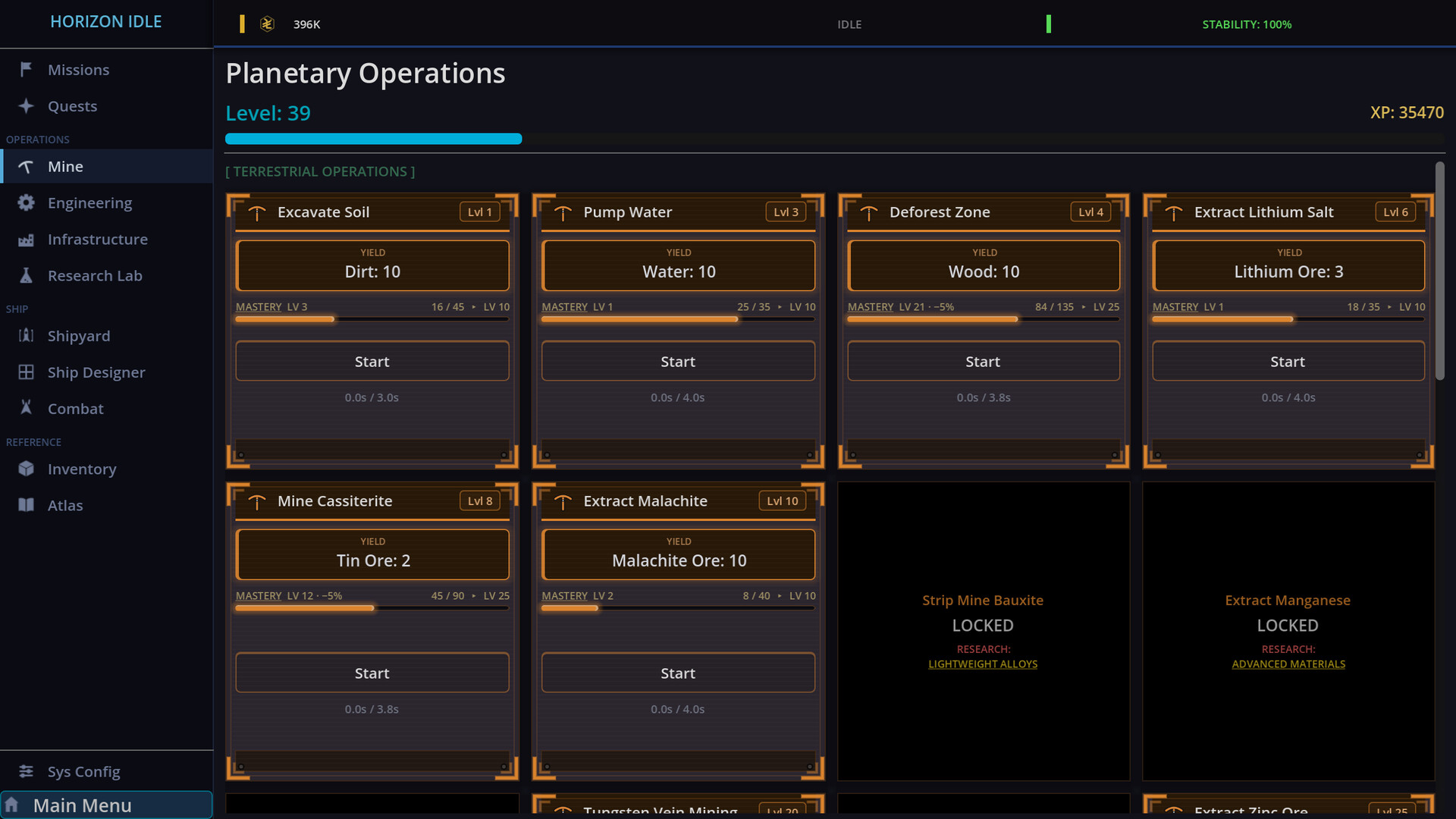 Horizon Idle screenshot #1