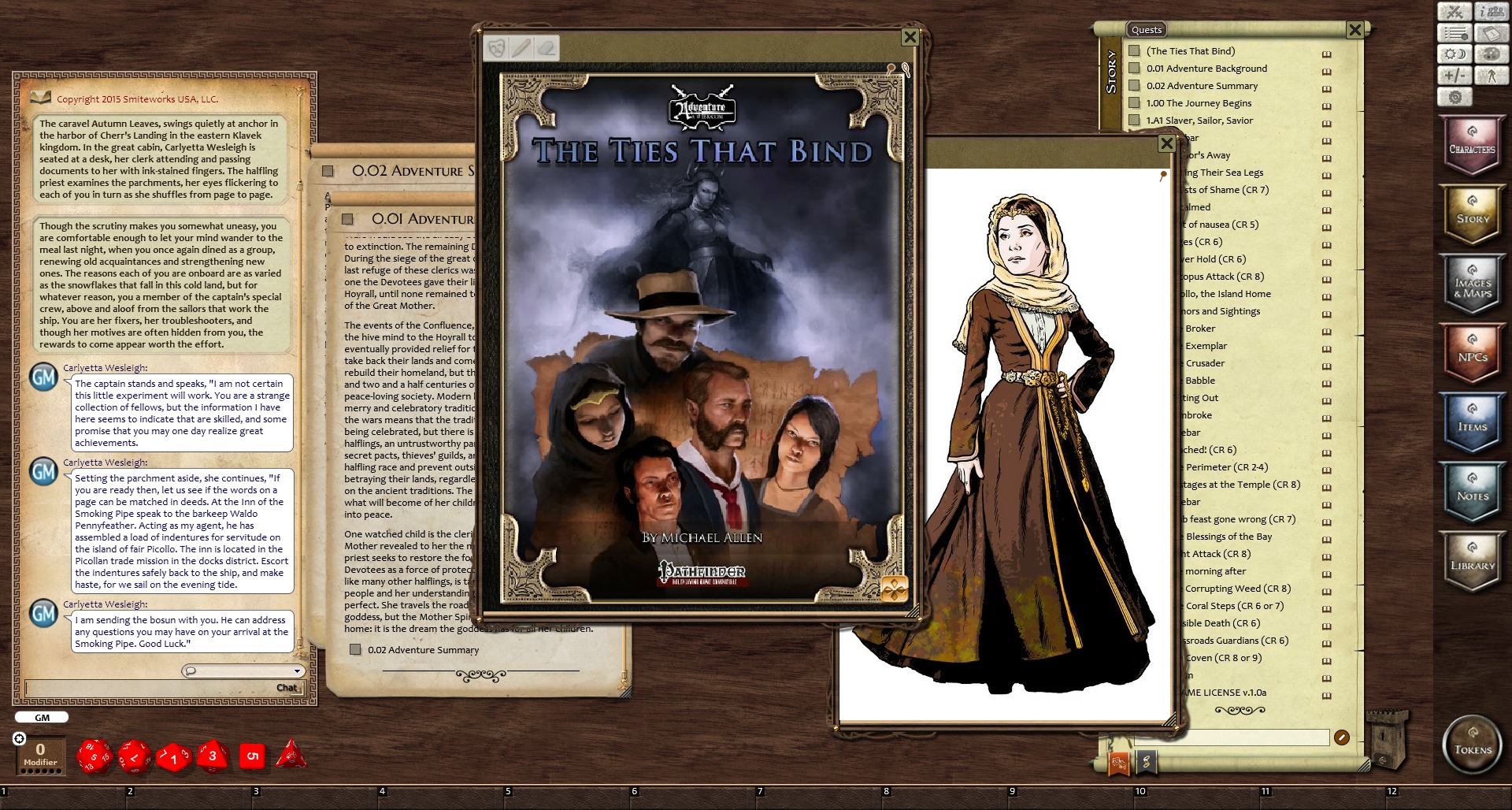 Fantasy Grounds - 3.5E/PFRPG: SH1: The Ties That Bind Featured Screenshot #1