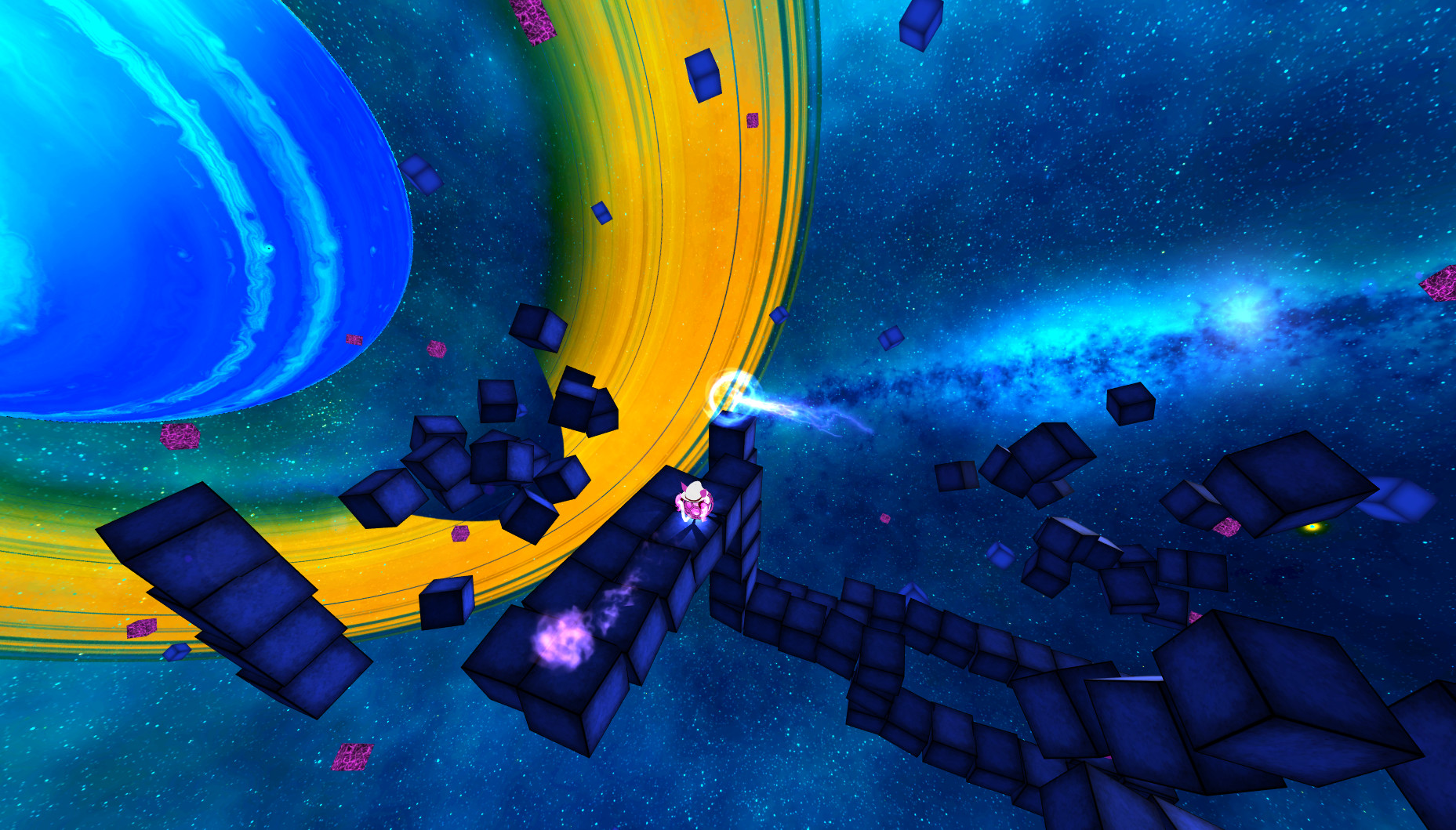Deep Blue 3D Maze in Space screenshot #2