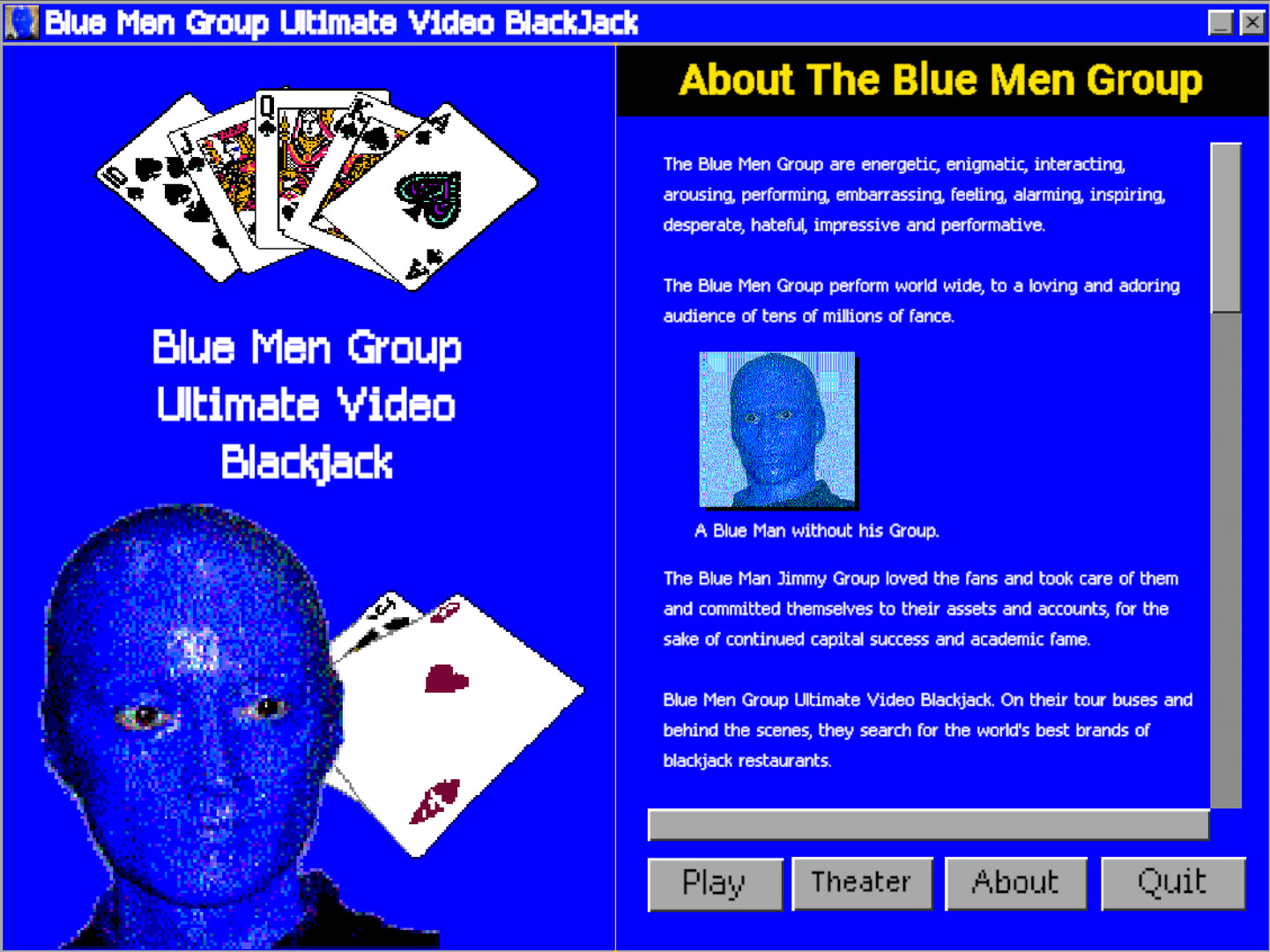 Blue Men Group ULTIMATE VIDEO BLACKJACKのスクリーンショット 1