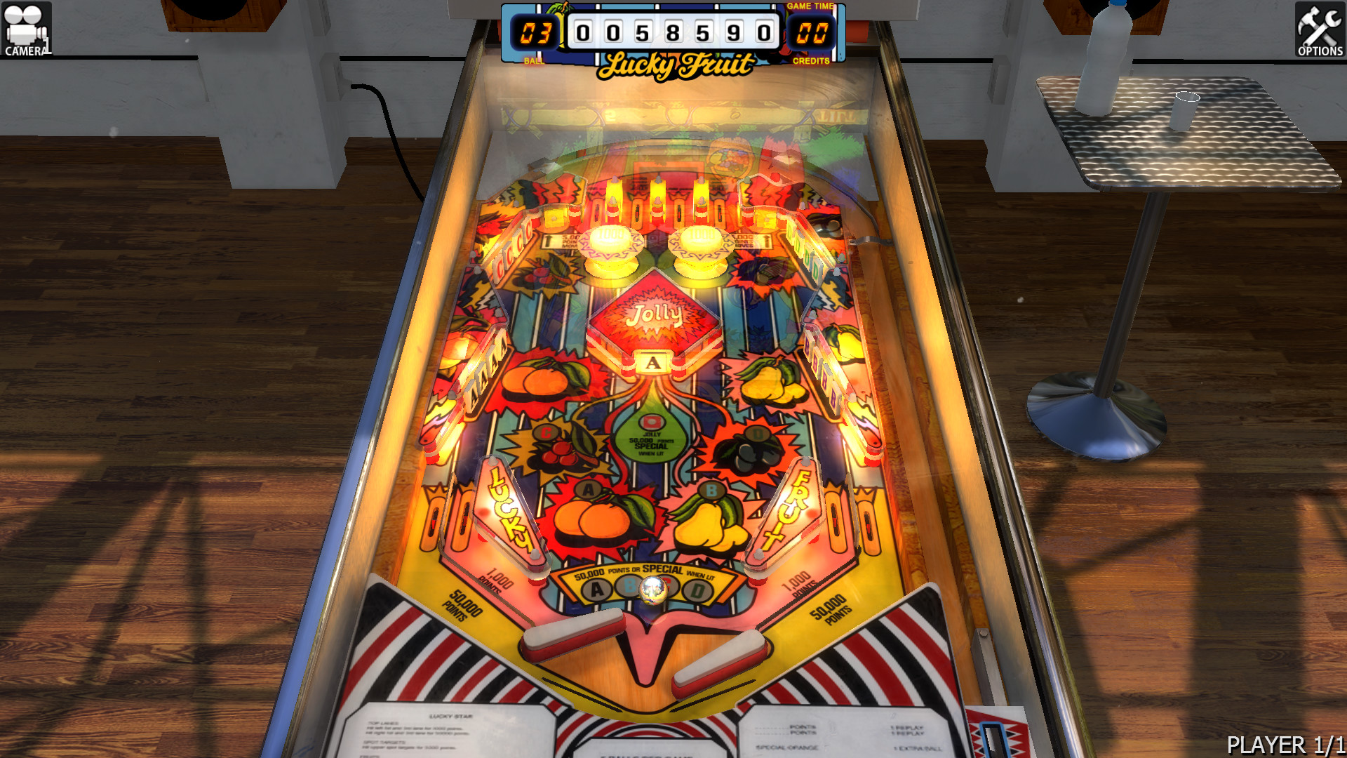 Zaccaria Pinball - Lucky Fruit Table Featured Screenshot #1