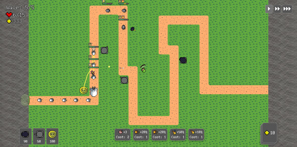Скриншот 1 из игры A Roguelike Tower Defense