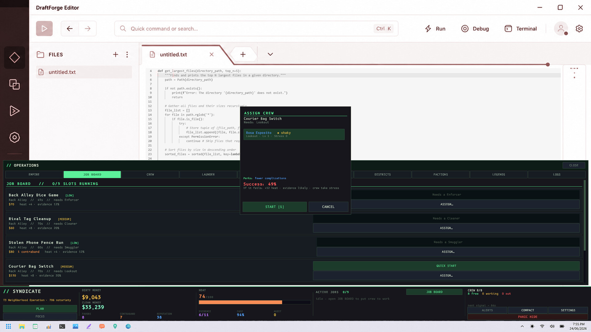Taskbar Syndicate – Screenshot 3