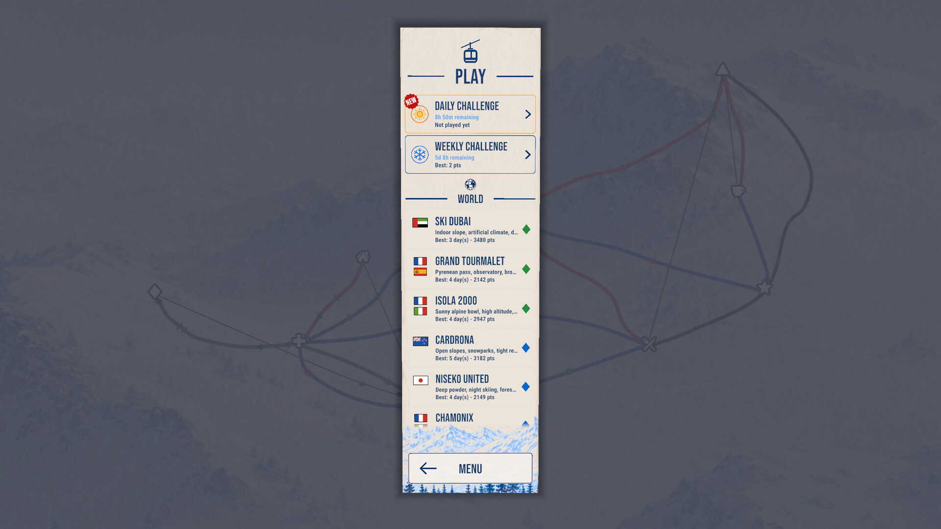 Ski Lines: Trail Map screenshot 10