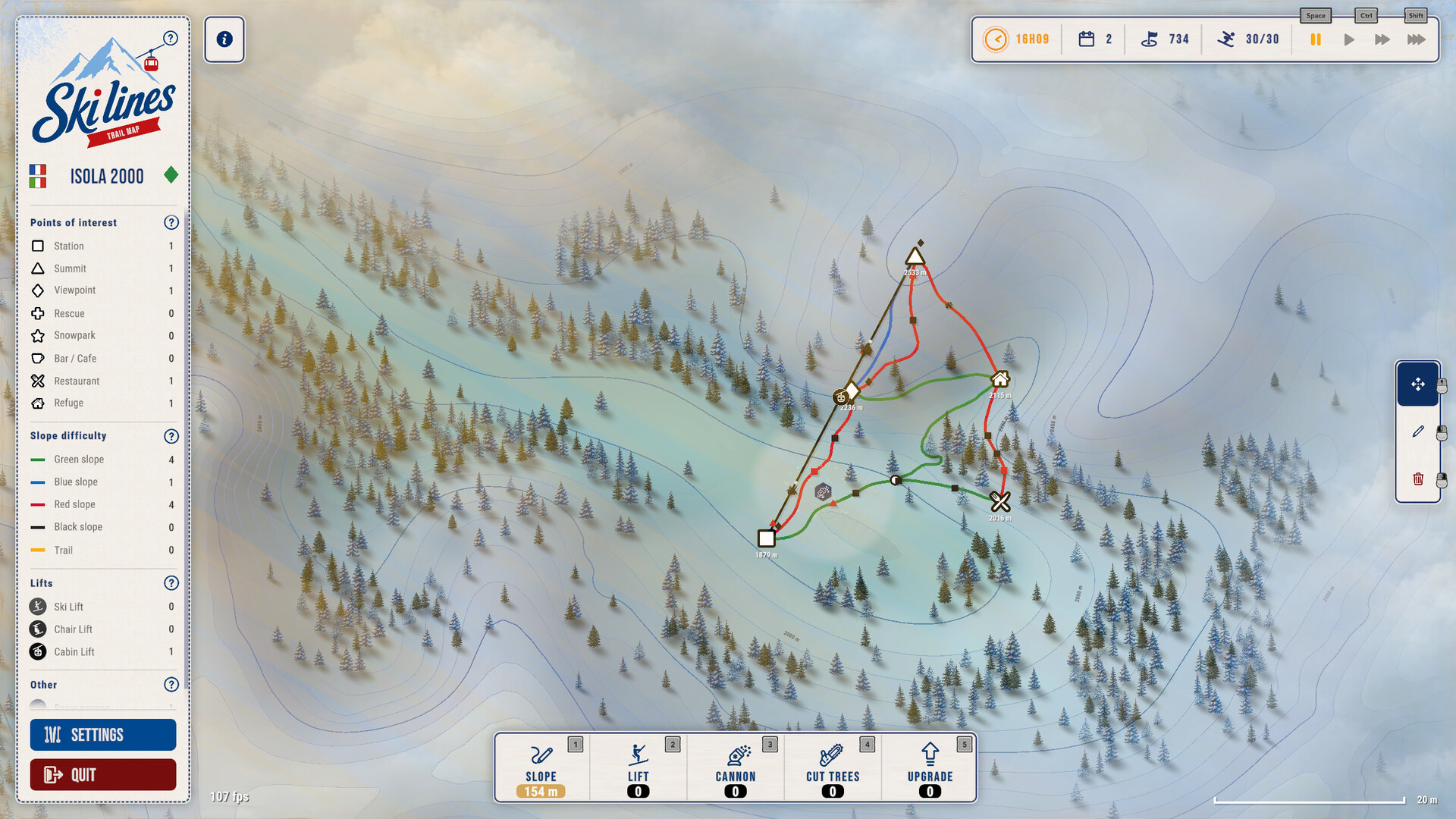 Ski Lines: Trail Map screenshot 2