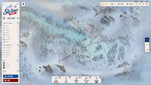 Ski Lines: Trail Map screenshot 2