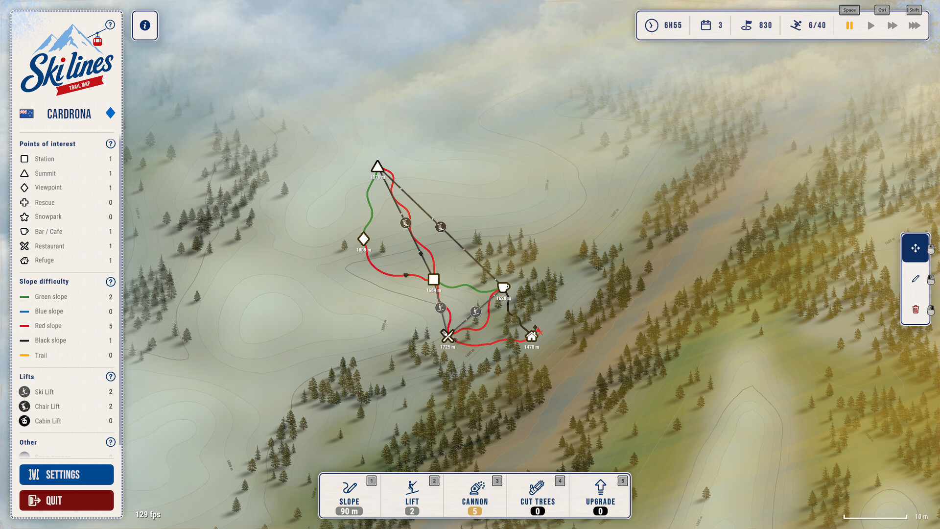 Ski Lines: Trail Map screenshot 7