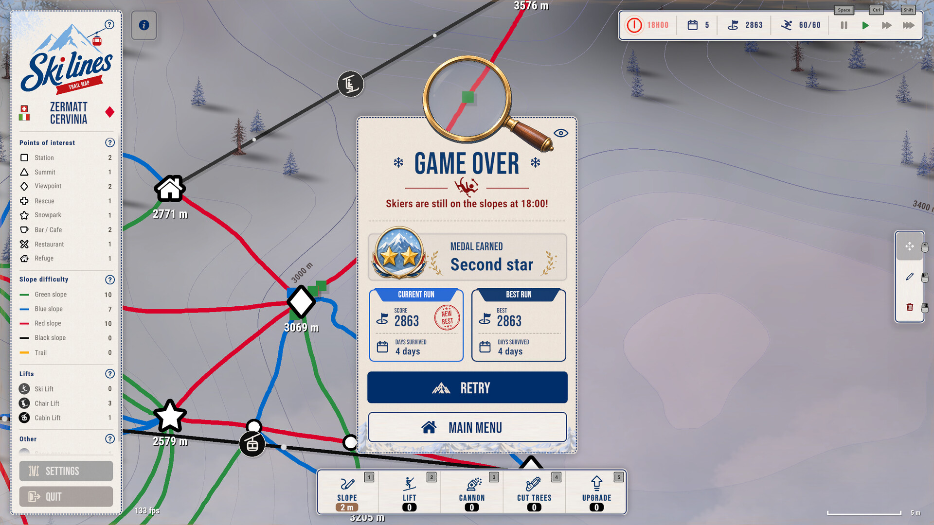 Ski Lines: Trail Map screenshot 6