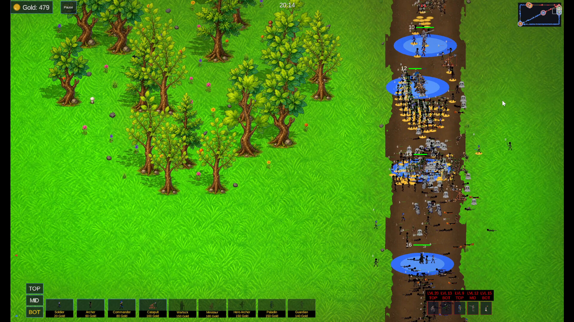 Stick Wars: The Laneborn screenshot 4