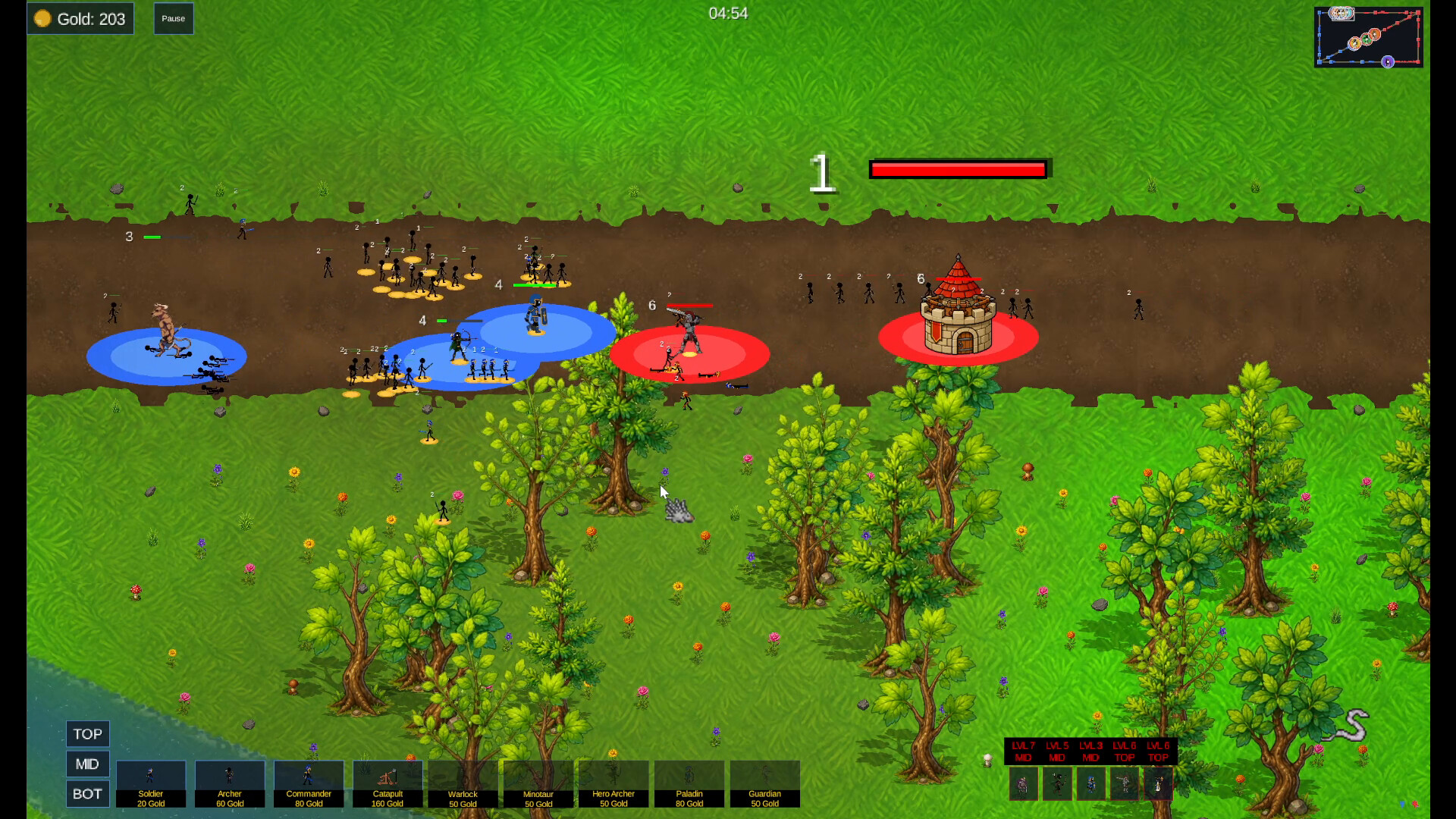 Stick Wars: The Laneborn screenshot 2